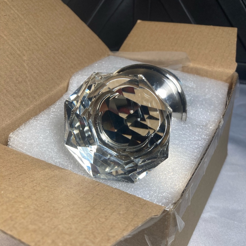 - Dummy Doorknob Crystal Style Door Knob